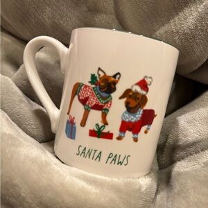 Santa Paws Festive Dog Mug - White